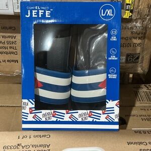 Blue and White Men's Sandals